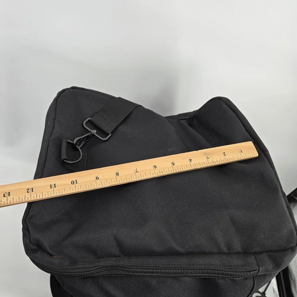 Hawx Black 20in Duffle Bag Adjustable Straps Polyester‎ Travel Gym Weekender